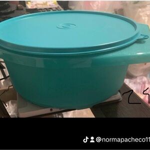 Tupperware Aqua Food Storage Container with Lid